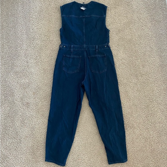 Universal Thread NEW Dark Wash Size 14 Women's Sleeveless Jumpsuit - Picture 7 of 9